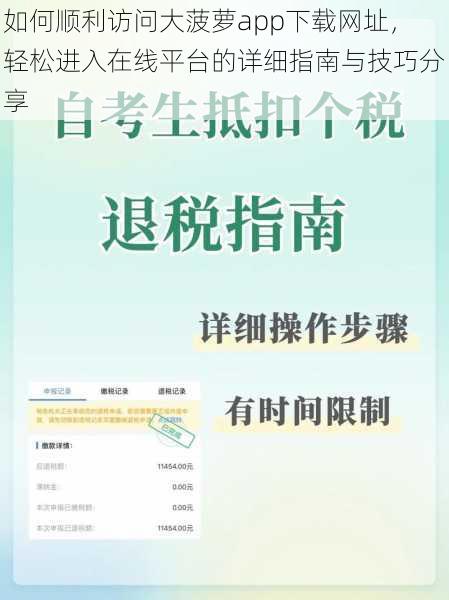 如何顺利访问大菠萝app下载网址，轻松进入在线平台的详细指南与技巧分享