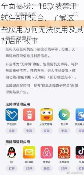 全面揭秘：18款被禁用软件APP集合，了解这些应用为何无法使用及其背后的故事