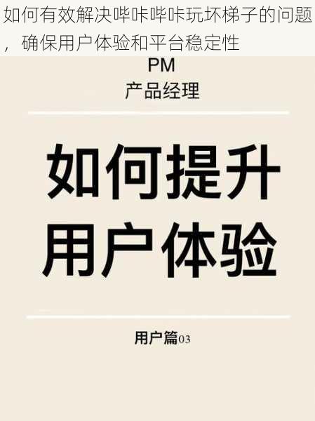 如何有效解决哔咔哔咔玩坏梯子的问题，确保用户体验和平台稳定性