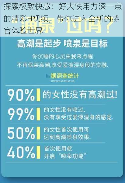 探索极致快感：好大快用力深一点的精彩H视频，带你进入全新的感官体验世界