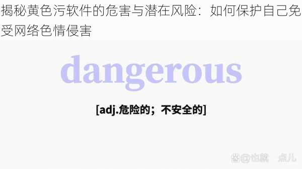 揭秘黄色污软件的危害与潜在风险：如何保护自己免受网络色情侵害