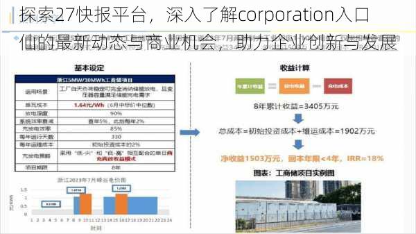 探索27快报平台，深入了解corporation入口仙的最新动态与商业机会，助力企业创新与发展