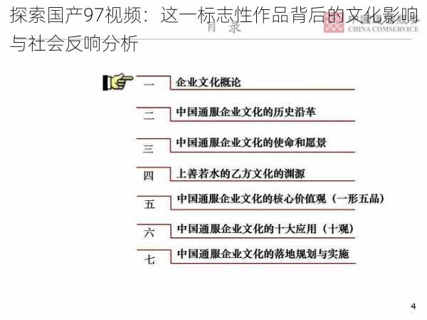 探索国产97视频：这一标志性作品背后的文化影响与社会反响分析