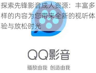 探索先锋影音成人资源：丰富多样的内容为您带来全新的视听体验与放松时光