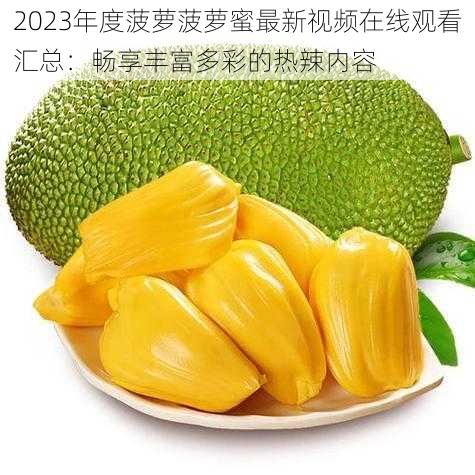 2023年度菠萝菠萝蜜最新视频在线观看汇总：畅享丰富多彩的热辣内容