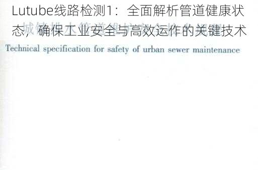 Lutube线路检测1：全面解析管道健康状态，确保工业安全与高效运作的关键技术