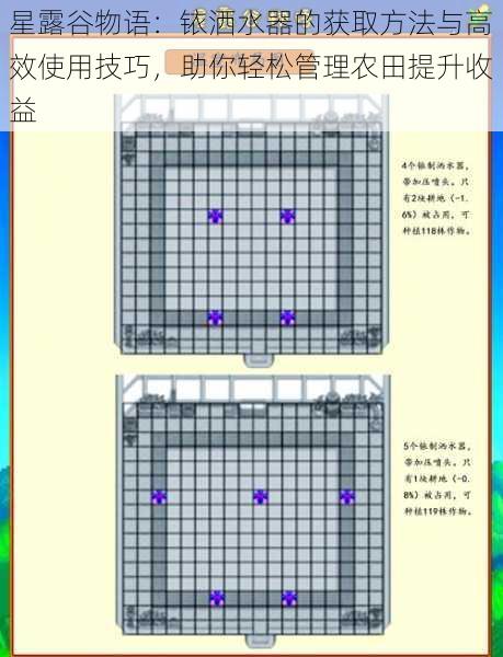 星露谷物语：铱洒水器的获取方法与高效使用技巧，助你轻松管理农田提升收益