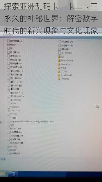 探索亚洲乱码卡一卡二卡三永久的神秘世界：解密数字时代的新兴现象与文化现象