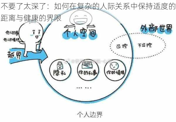 不要了太深了：如何在复杂的人际关系中保持适度的距离与健康的界限