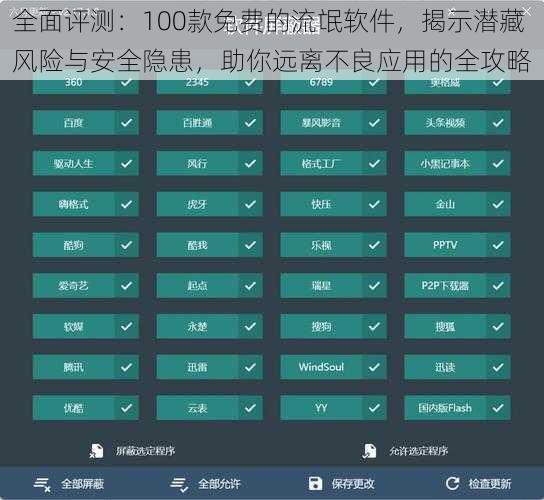 全面评测：100款免费的流氓软件，揭示潜藏风险与安全隐患，助你远离不良应用的全攻略