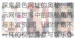 探索最色网址的奥秘：揭示网络世界中的隐秘角落与丰富资源，让你领略不一样的视觉盛宴与娱乐体验。