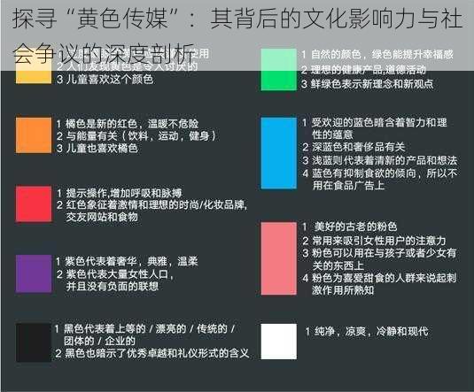 探寻“黄色传媒”：其背后的文化影响力与社会争议的深度剖析