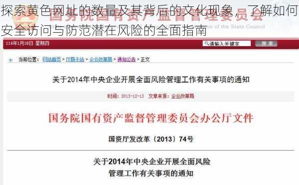 探索黄色网址的数量及其背后的文化现象，了解如何安全访问与防范潜在风险的全面指南