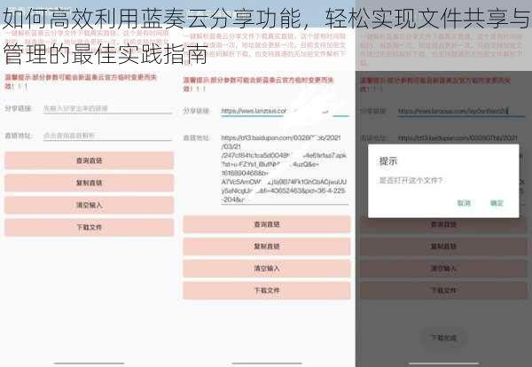 如何高效利用蓝奏云分享功能，轻松实现文件共享与管理的最佳实践指南