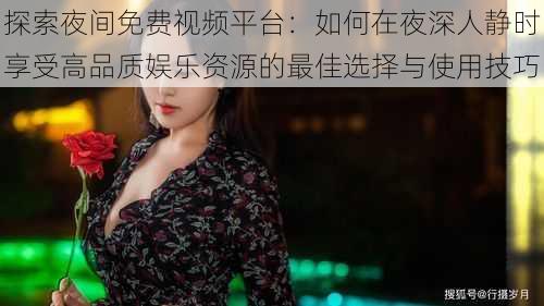 探索夜间免费视频平台：如何在夜深人静时享受高品质娱乐资源的最佳选择与使用技巧