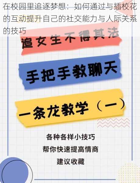 在校园里追逐梦想：如何通过与插校花的互动提升自己的社交能力与人际关系的技巧