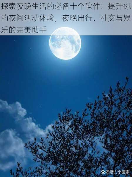 探索夜晚生活的必备十个软件：提升你的夜间活动体验，夜晚出行、社交与娱乐的完美助手