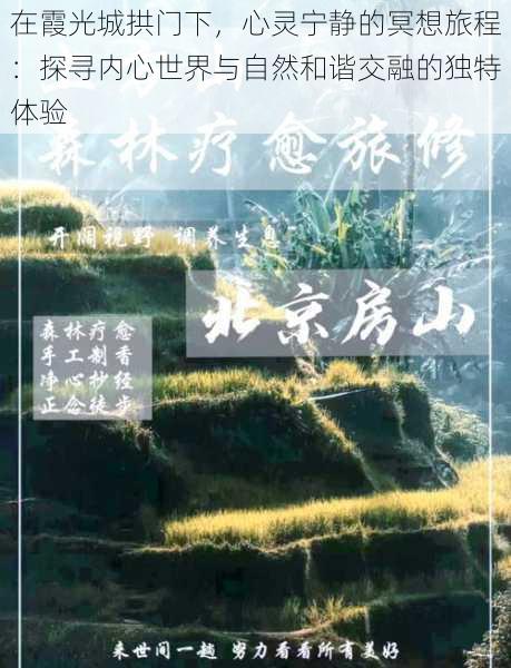 在霞光城拱门下，心灵宁静的冥想旅程：探寻内心世界与自然和谐交融的独特体验