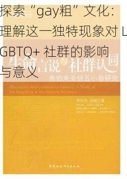 探索“gay粗”文化：理解这一独特现象对 LGBTQ+ 社群的影响与意义