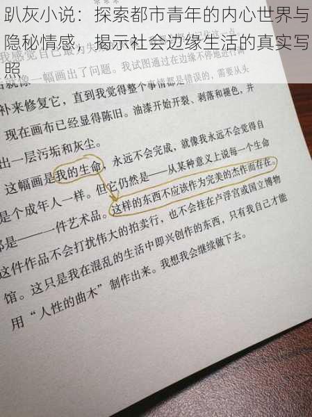 趴灰小说：探索都市青年的内心世界与隐秘情感，揭示社会边缘生活的真实写照