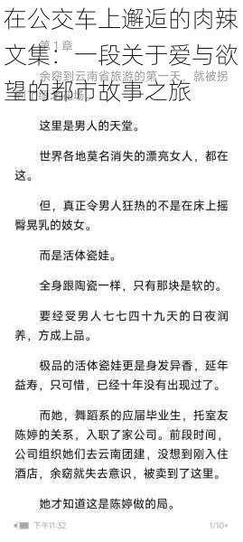 在公交车上邂逅的肉辣文集：一段关于爱与欲望的都市故事之旅