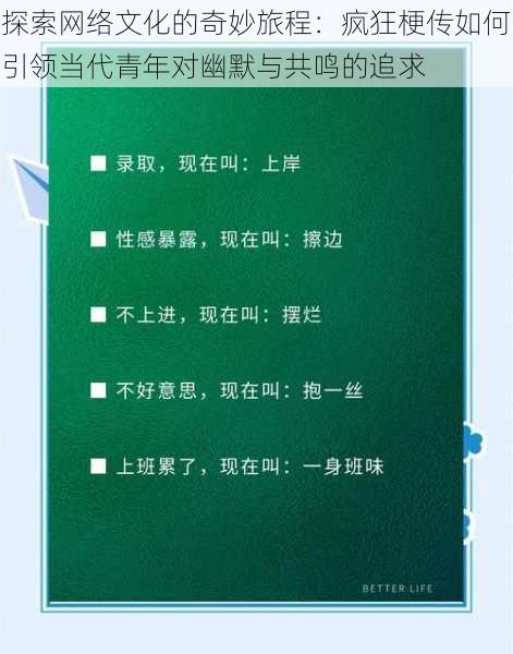 探索网络文化的奇妙旅程：疯狂梗传如何引领当代青年对幽默与共鸣的追求