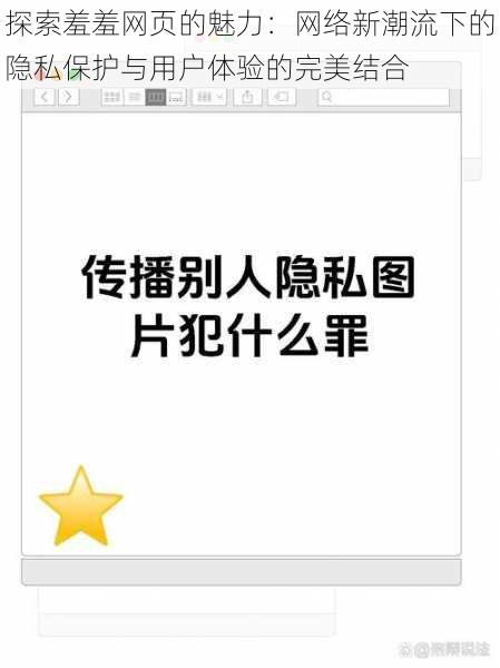 探索羞羞网页的魅力：网络新潮流下的隐私保护与用户体验的完美结合