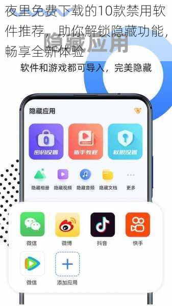 夜里免费下载的10款禁用软件推荐，助你解锁隐藏功能，畅享全新体验