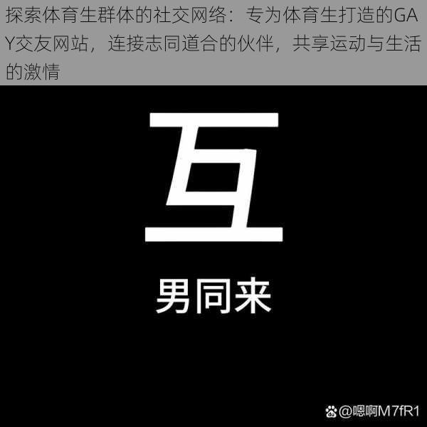 探索体育生群体的社交网络：专为体育生打造的GAY交友网站，连接志同道合的伙伴，共享运动与生活的激情