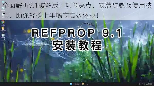 全面解析9.1破解版：功能亮点、安装步骤及使用技巧，助你轻松上手畅享高效体验！