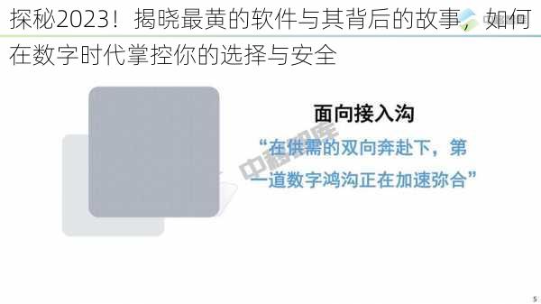 探秘2023！揭晓最黄的软件与其背后的故事，如何在数字时代掌控你的选择与安全