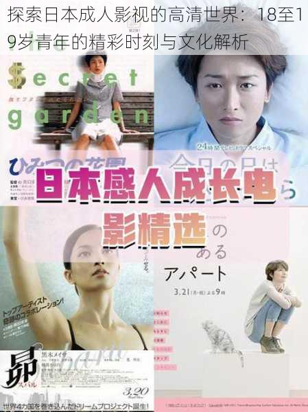 探索日本成人影视的高清世界：18至19岁青年的精彩时刻与文化解析