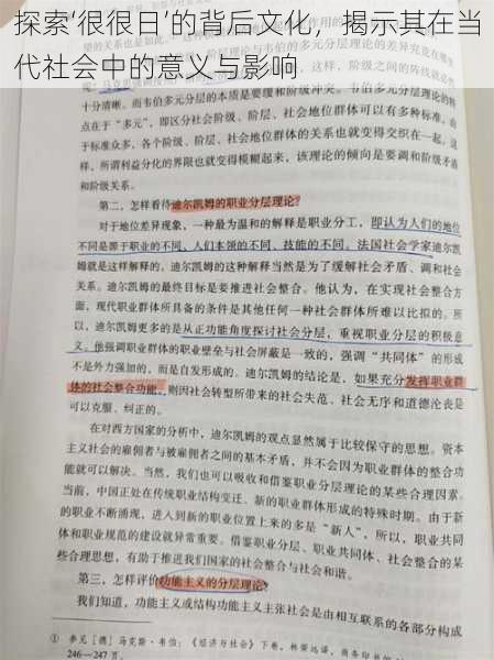 探索‘很很日’的背后文化，揭示其在当代社会中的意义与影响