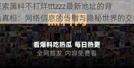 探索黑料不打烊tttzzz最新地址的背后真相：网络信息的传播与隐秘世界的交织