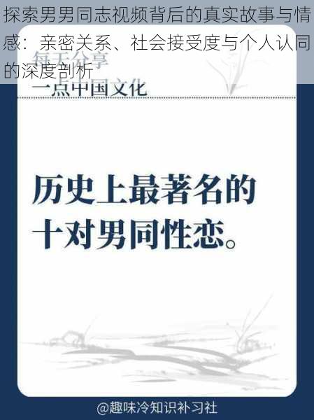 探索男男同志视频背后的真实故事与情感：亲密关系、社会接受度与个人认同的深度剖析