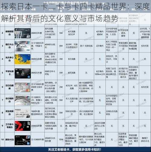 探索日本一卡二卡与卡四卡精品世界：深度解析其背后的文化意义与市场趋势