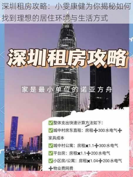 深圳租房攻略：小雯康健为你揭秘如何找到理想的居住环境与生活方式