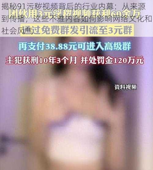 揭秘91污秽视频背后的行业内幕：从来源到传播，这些不雅内容如何影响网络文化和社会风气