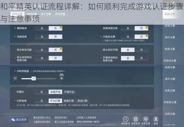 和平精英认证流程详解：如何顺利完成游戏认证步骤与注意事项