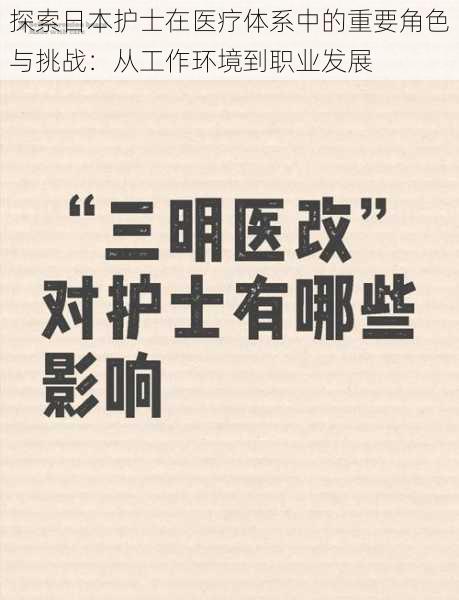 探索日本护士在医疗体系中的重要角色与挑战：从工作环境到职业发展