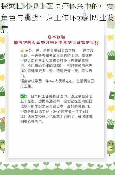 探索日本护士在医疗体系中的重要角色与挑战：从工作环境到职业发展