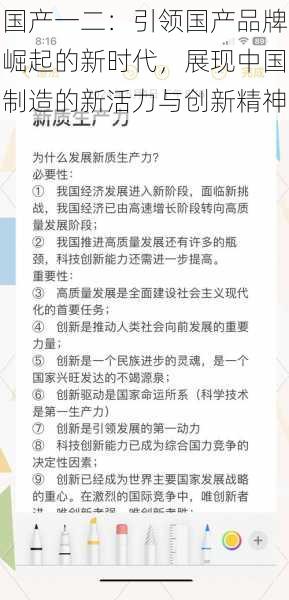 国产一二：引领国产品牌崛起的新时代，展现中国制造的新活力与创新精神