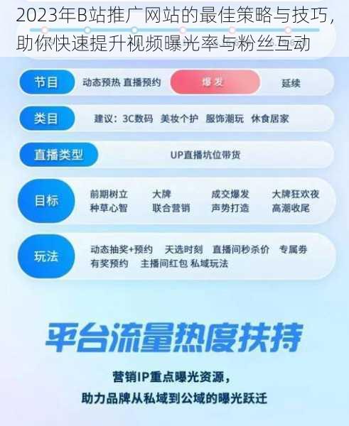 2023年B站推广网站的最佳策略与技巧，助你快速提升视频曝光率与粉丝互动