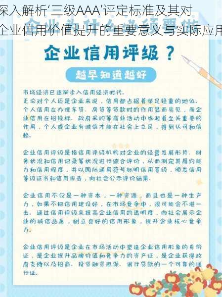 深入解析‘三级AAA’评定标准及其对企业信用价值提升的重要意义与实际应用