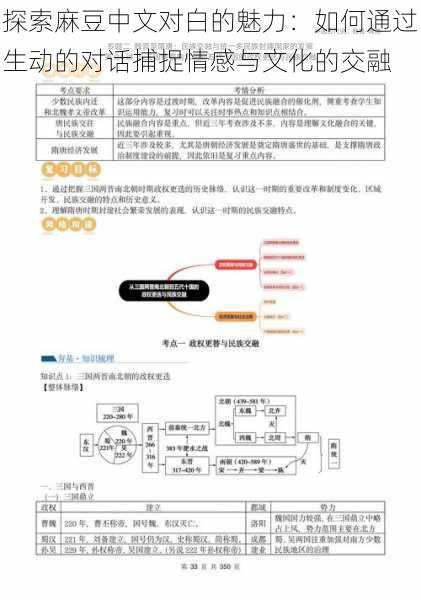 探索麻豆中文对白的魅力：如何通过生动的对话捕捉情感与文化的交融