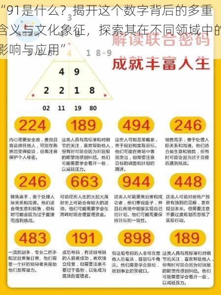 “91是什么？揭开这个数字背后的多重含义与文化象征，探索其在不同领域中的影响与应用”