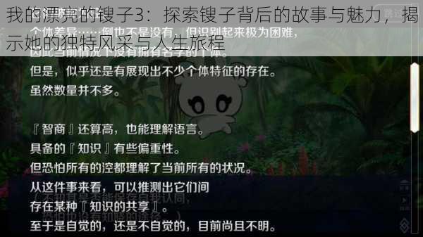 我的漂亮的锼子3：探索锼子背后的故事与魅力，揭示她的独特风采与人生旅程