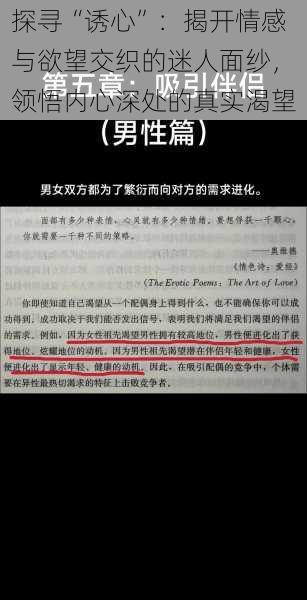 探寻“诱心”：揭开情感与欲望交织的迷人面纱，领悟内心深处的真实渴望