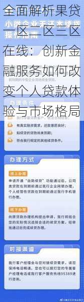 全面解析果贷一区二区三区在线：创新金融服务如何改变个人贷款体验与市场格局