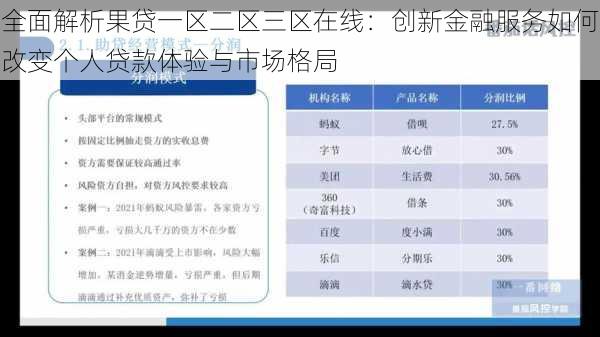 全面解析果贷一区二区三区在线：创新金融服务如何改变个人贷款体验与市场格局